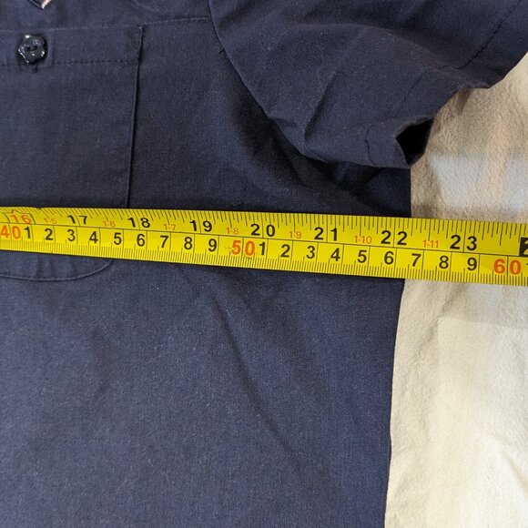 OPTIONS INTERNATIONAL NURSE SCRUB TOP SHIRT SHORT SLEEVE PINK AND BLUE SIZE XL - Picture 11 of 16